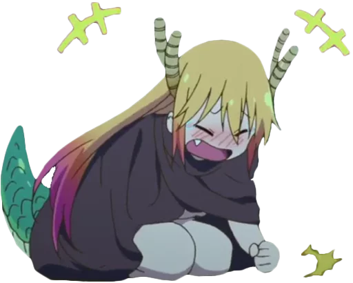 😂 Стикер «Maid Dragon» для Telegram