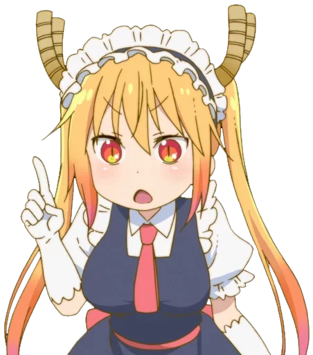 ☝ Стикер «Maid Dragon» для Telegram