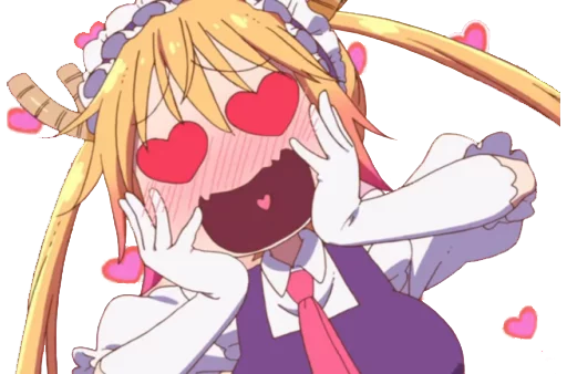 😍 Стикер «Maid Dragon» для Telegram