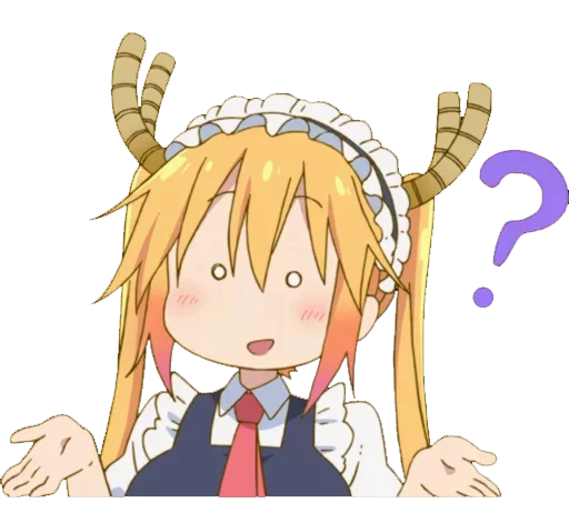 🤔 Стикер «Maid Dragon» для Telegram