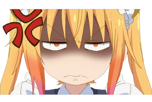 😡 Стикер «Maid Dragon» для Telegram