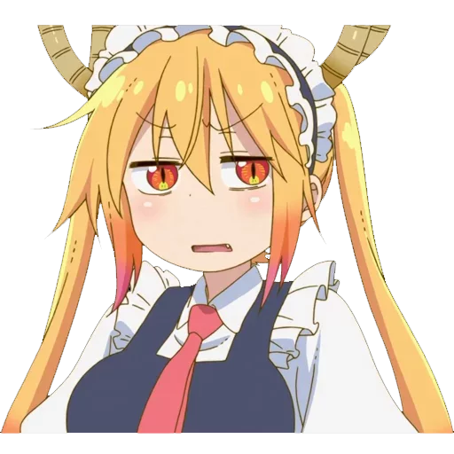 😒 Стикер «Maid Dragon» для Telegram