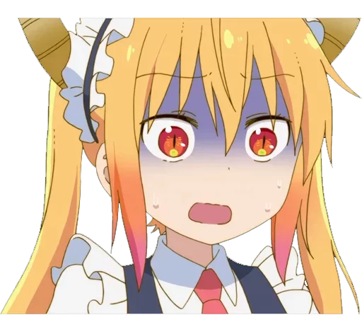 😨 Стикер «Maid Dragon» для Telegram