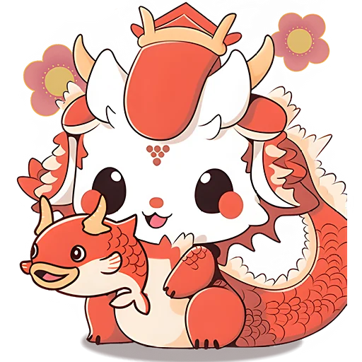 🐠 Стикер «Дракоши» для Telegram