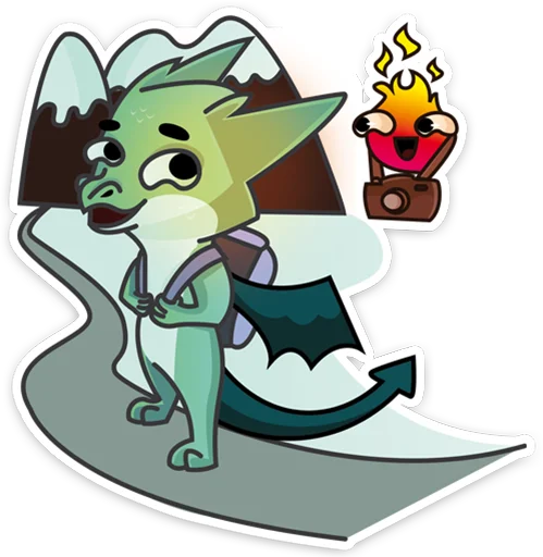 🏔 Стикер «Дракон УрФУ» для Telegram