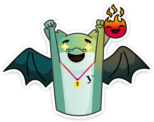 🥳 Стикер «Дракон УрФУ» для Telegram