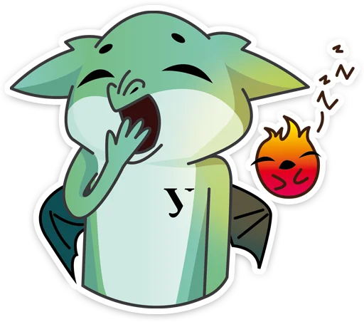 😴 Стикер «Дракон УрФУ» для Telegram