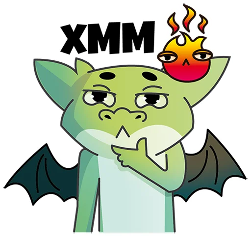 🤔 Стикер «Дракон УрФУ» для Telegram