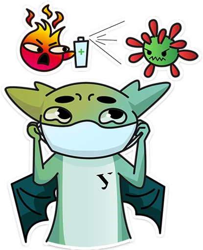 🦠 Стикер «Дракон УрФУ» для Telegram