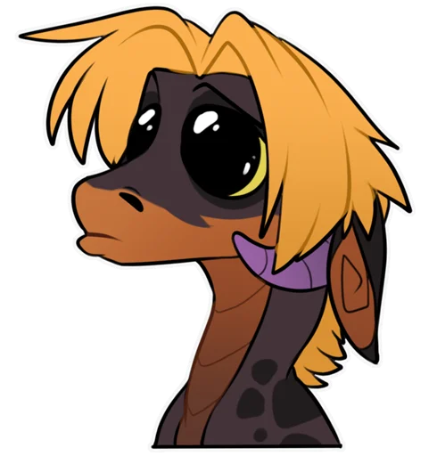 😟 Стикер «Zazush the dragon» для Telegram