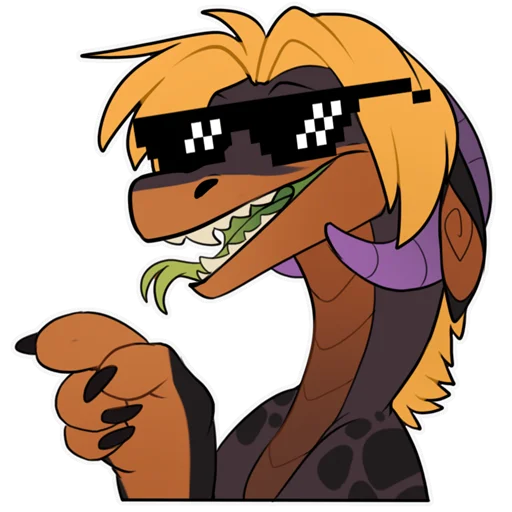 😎 Стикер «Zazush the dragon» для Telegram