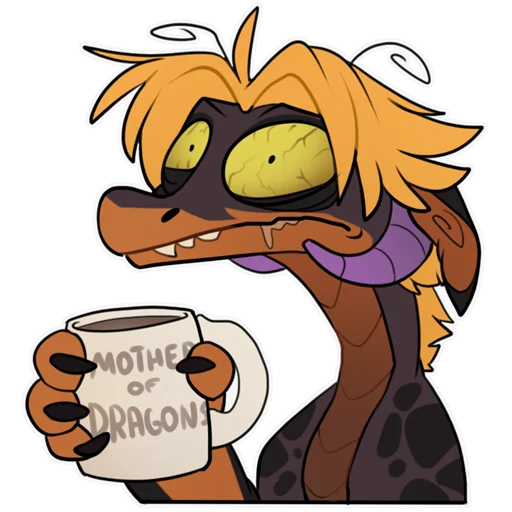 😣 Стикер «Zazush the dragon» для Telegram