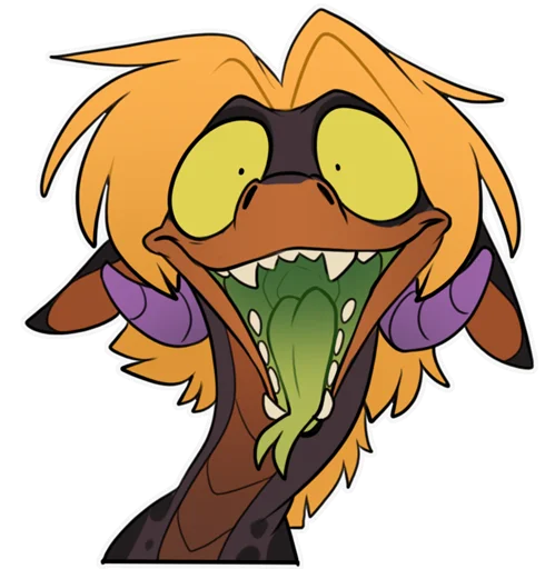 😄 Стикер «Zazush the dragon» для Telegram