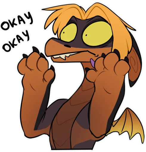 🖐 Стикер «Zazush the dragon» для Telegram