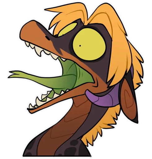 😱 Стикер «Zazush the dragon» для Telegram