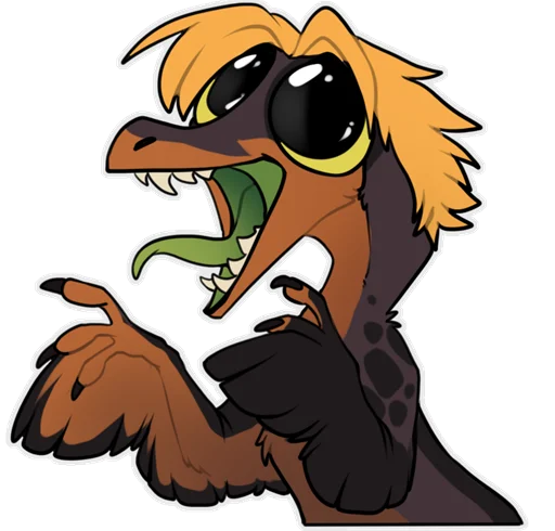 😍 Стикер «Zazush the dragon» для Telegram