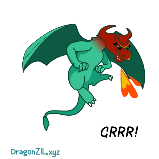 😡 Стикер «DragonZIL» для Telegram