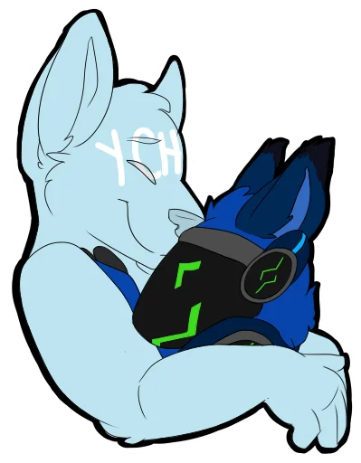 🤗 Стикер «Drakal Protogen» для Telegram