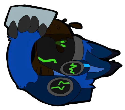 ☠️ Стикер «Drakal Protogen» для Telegram