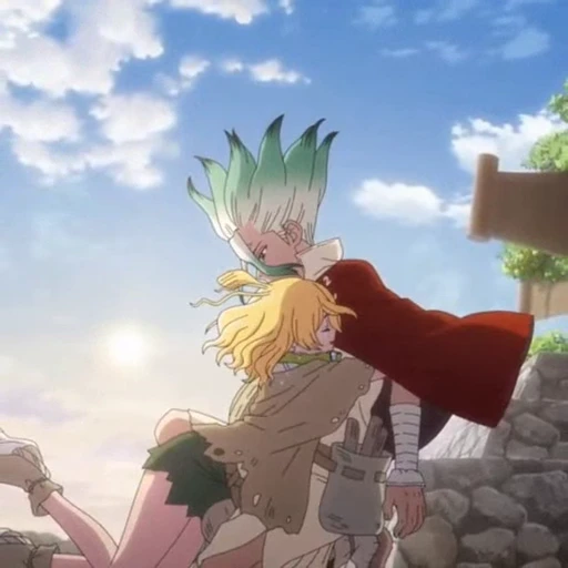 🫂 Стикер «Dr Stone» для Telegram