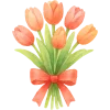 💐 Эмодзи «Акварельные буквы, цветы» для Telegram