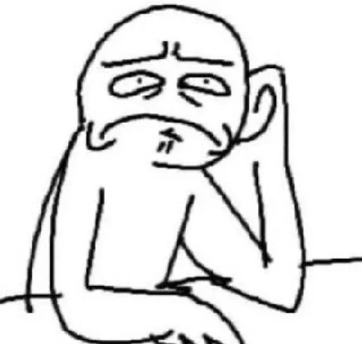😕 Стикер «STICK FIGURE GORE» для Telegram