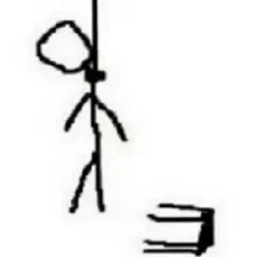 ☹️ Стикер «STICK FIGURE GORE» для Telegram