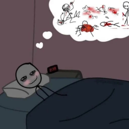 Стикерпак STICK FIGURE GORE для Telegram