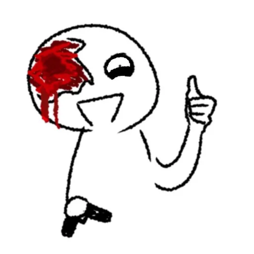 😊 Стикер «STICK FIGURE GORE» для Telegram