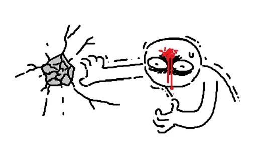 💥 Стикер «STICK FIGURE GORE» для Telegram