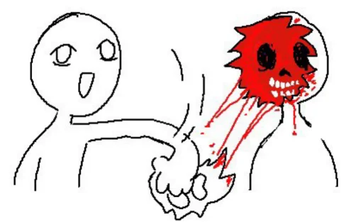 ☺️ Стикер «STICK FIGURE GORE» для Telegram