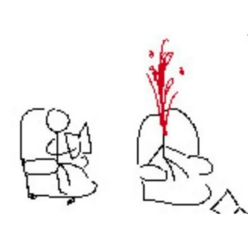 😐 Стикер «STICK FIGURE GORE» для Telegram
