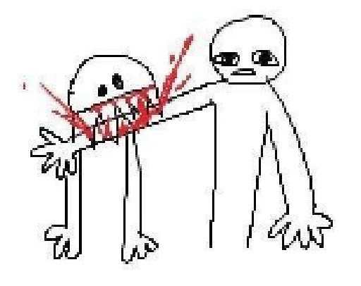 🤪 Стикер «STICK FIGURE GORE» для Telegram