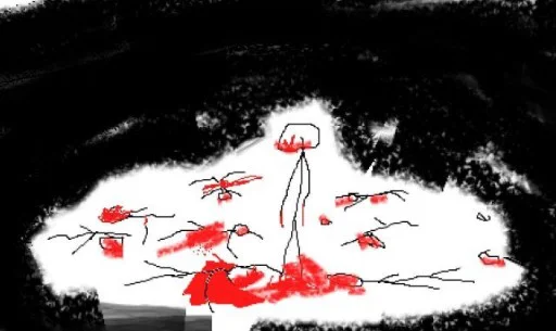 🤪 Стикер «STICK FIGURE GORE» для Telegram