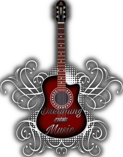 🎸 Стикер «Dreaming With Music» для Telegram