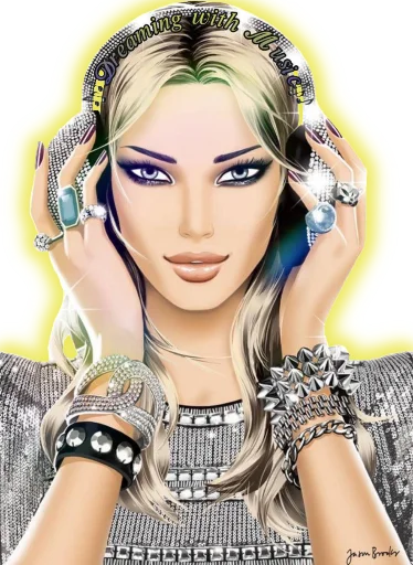 🎧 Стикер «Dreaming With Music» для Telegram
