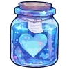 Стикер 4 💙 Набор эмоджи со зверьками в банках