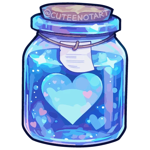💙 Стикер «dreams in a jar» для Telegram