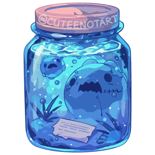 👹 Стикер «dreams in a jar» для Telegram