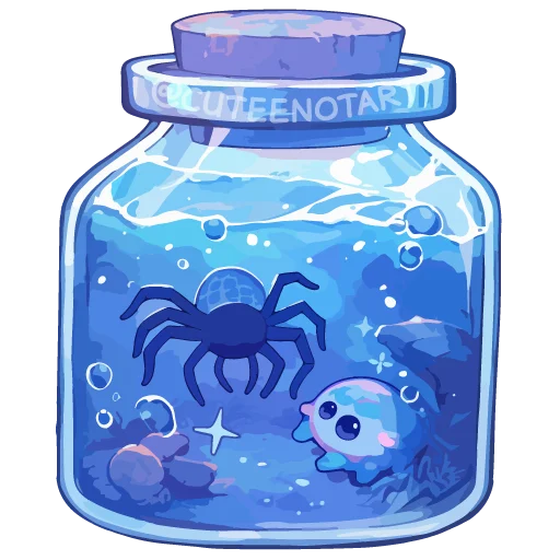 🕷 Стикер «dreams in a jar» для Telegram