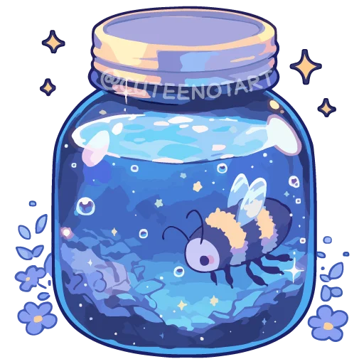 🐝 Стикер «dreams in a jar» для Telegram