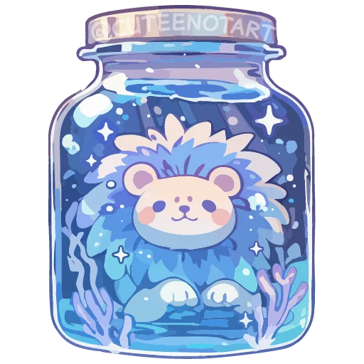 🦁 Стикер «dreams in a jar» для Telegram