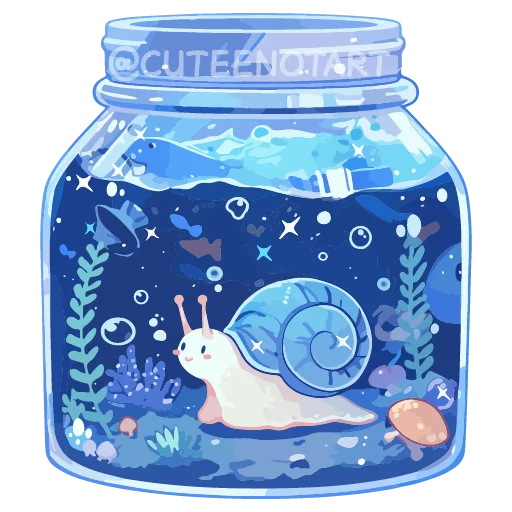 🐌 Стикер «dreams in a jar» для Telegram