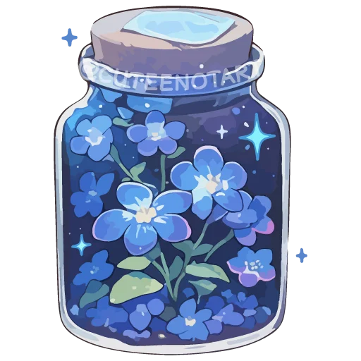 🪻 Стикер «dreams in a jar» для Telegram