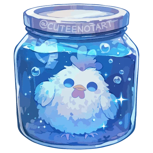 🐔 Стикер «dreams in a jar» для Telegram