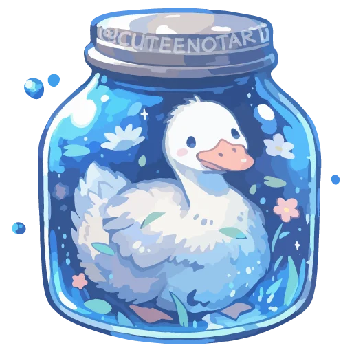 🪿 Стикер «dreams in a jar» для Telegram