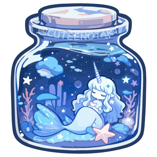 🧜‍♀️ Стикер «dreams in a jar» для Telegram