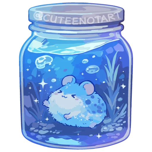 🐹 Стикер «dreams in a jar» для Telegram