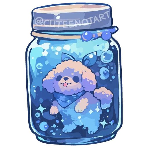 🐩 Стикер «dreams in a jar» для Telegram