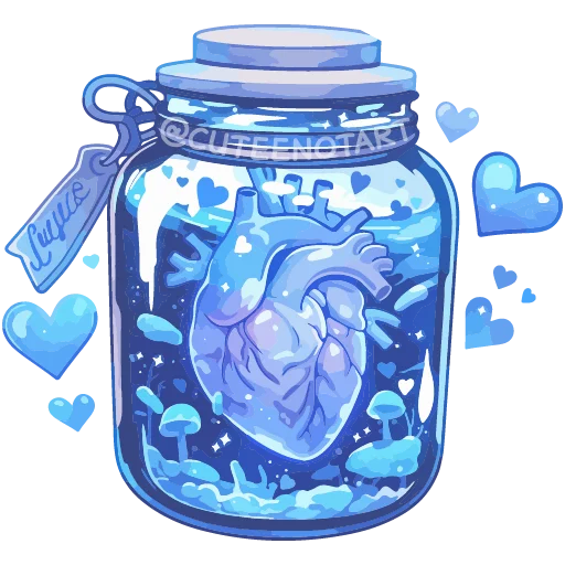 🫀 Стикер «dreams in a jar» для Telegram